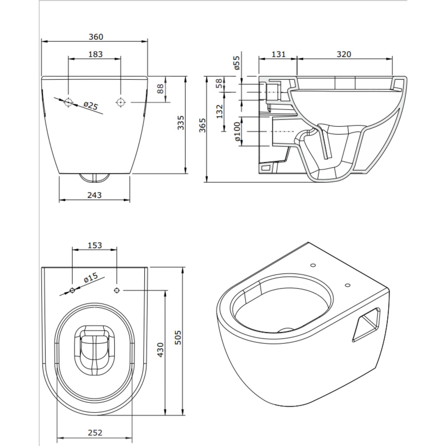 Pack sanita suspensa SANIBOLD branca | 137932004 | Sanindusa SANINDUSA
