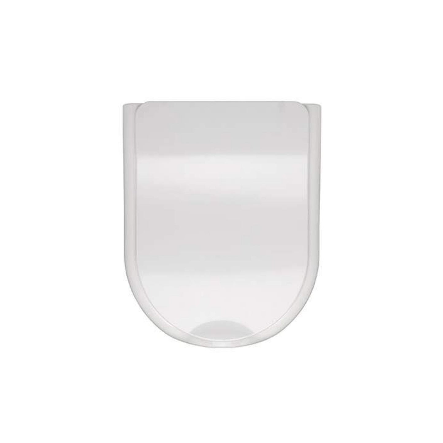 Tampo de sanita branco Sanindusa New Wc Care com design ergonómico fechado.