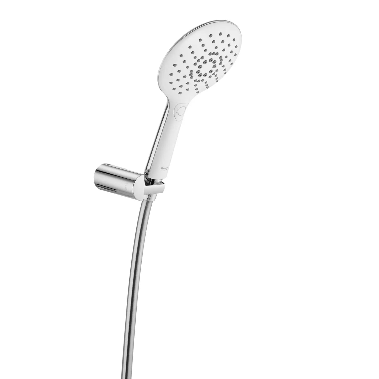 Chuveiro de mão PLENUM GO round cromado e branco | A5B1L11CB0 | Roca ROCA