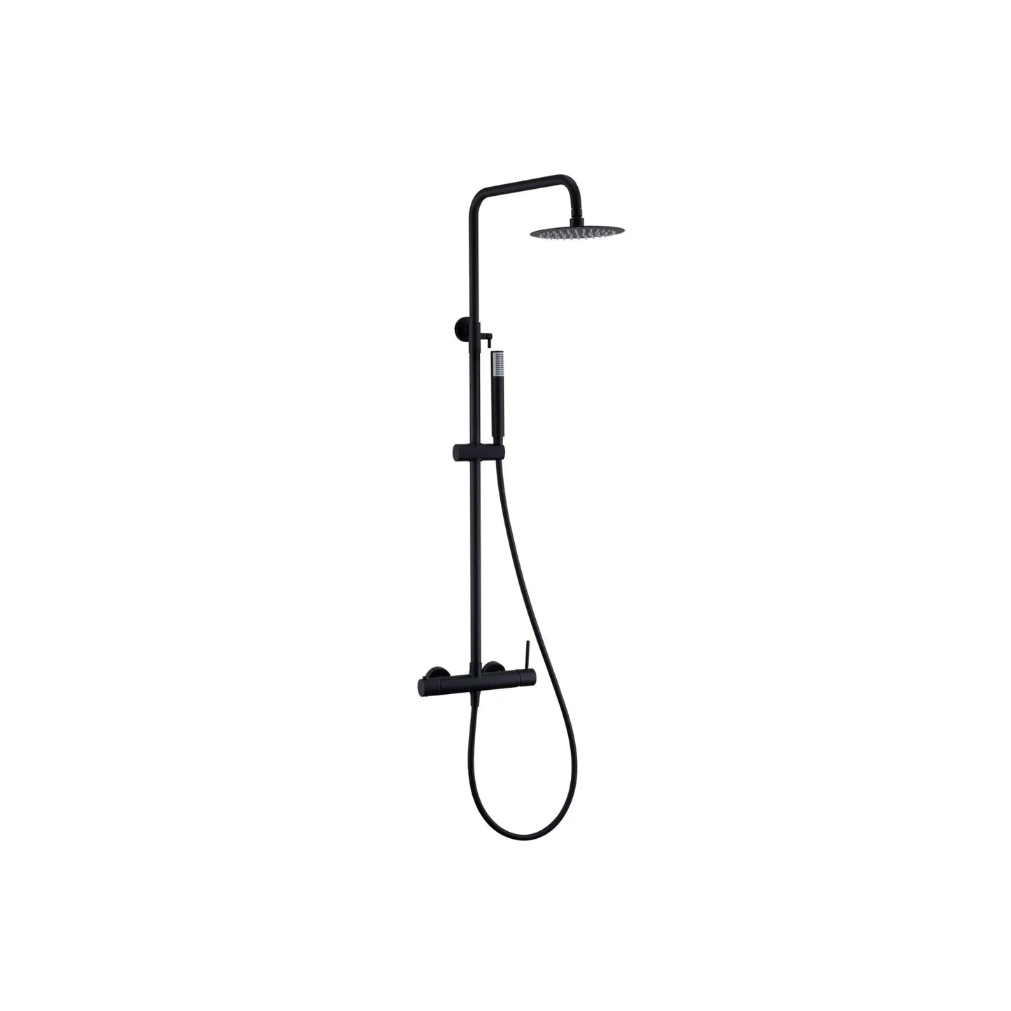 Transforme o seu espaço de banho num refúgio de luxo com a coluna de duche MONZA da Imex. O seu acabamento em preto mate transmite sofisticação, enquanto o design minimalista adapta-se a qualquer casa de banho moderna.