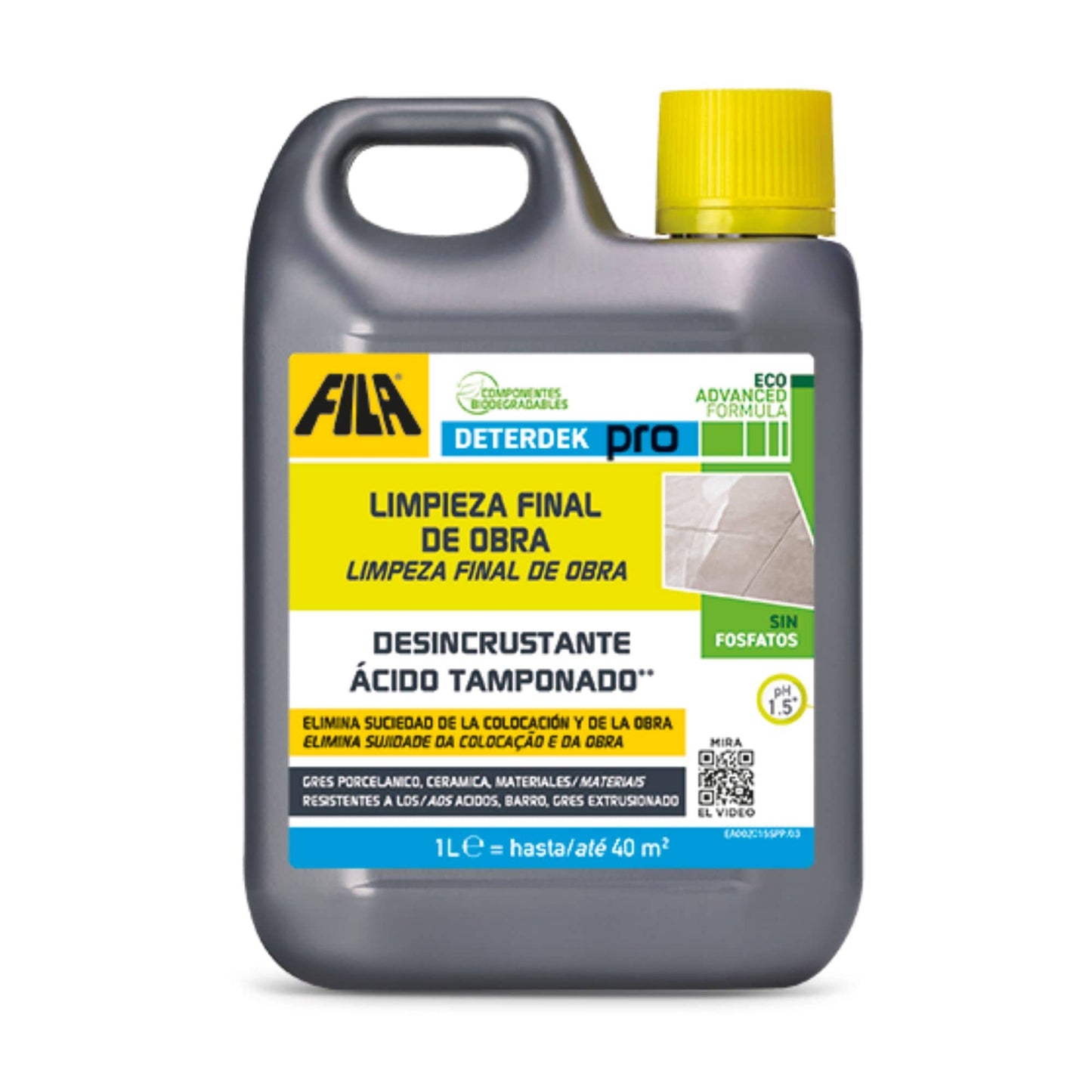 Detergente Pós Obra Fila Deterdek Pro 1L