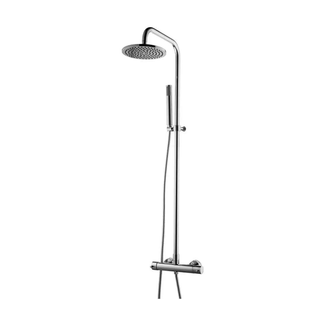 Misturadora Termostática de Base c/ Coluna Cromo da W7.