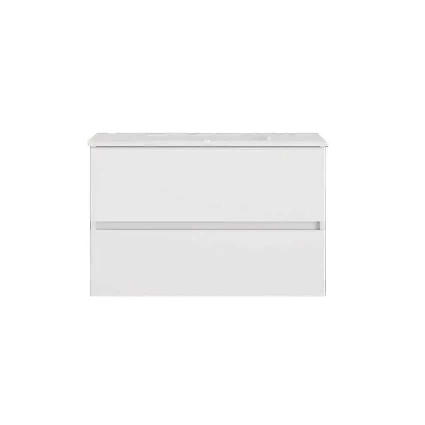 Móvel 80cm e Lavatório Banhoazis Euro 1 Branco BANHOAZIS