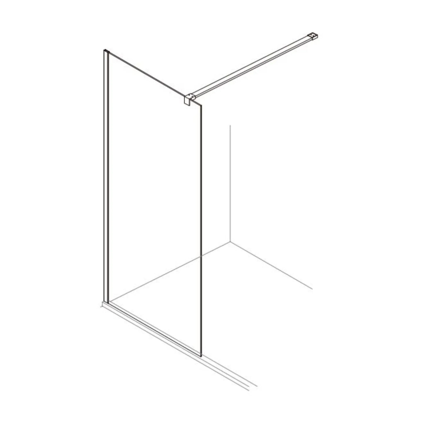 Painel Base de Chuveiro EQ+ Milão 100cm Preto Mate EQ+