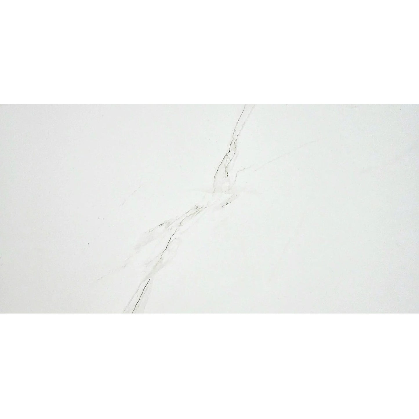 Pavimento cerâmico 60x120 cm Staturio Café polido efeito mármore branco com veios