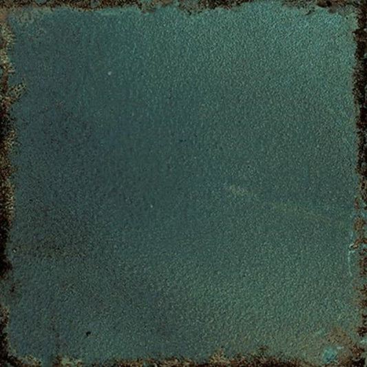 Alt text: 'Revestimento cerâmico decorado Aleluia Luca Jade 20x20cm visto de perto'