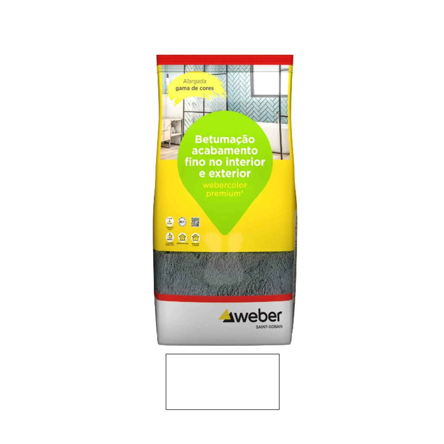 Betume para juntas WEBERCOLOR PREMIUM + classic branco 5 kg | Weber WEBER