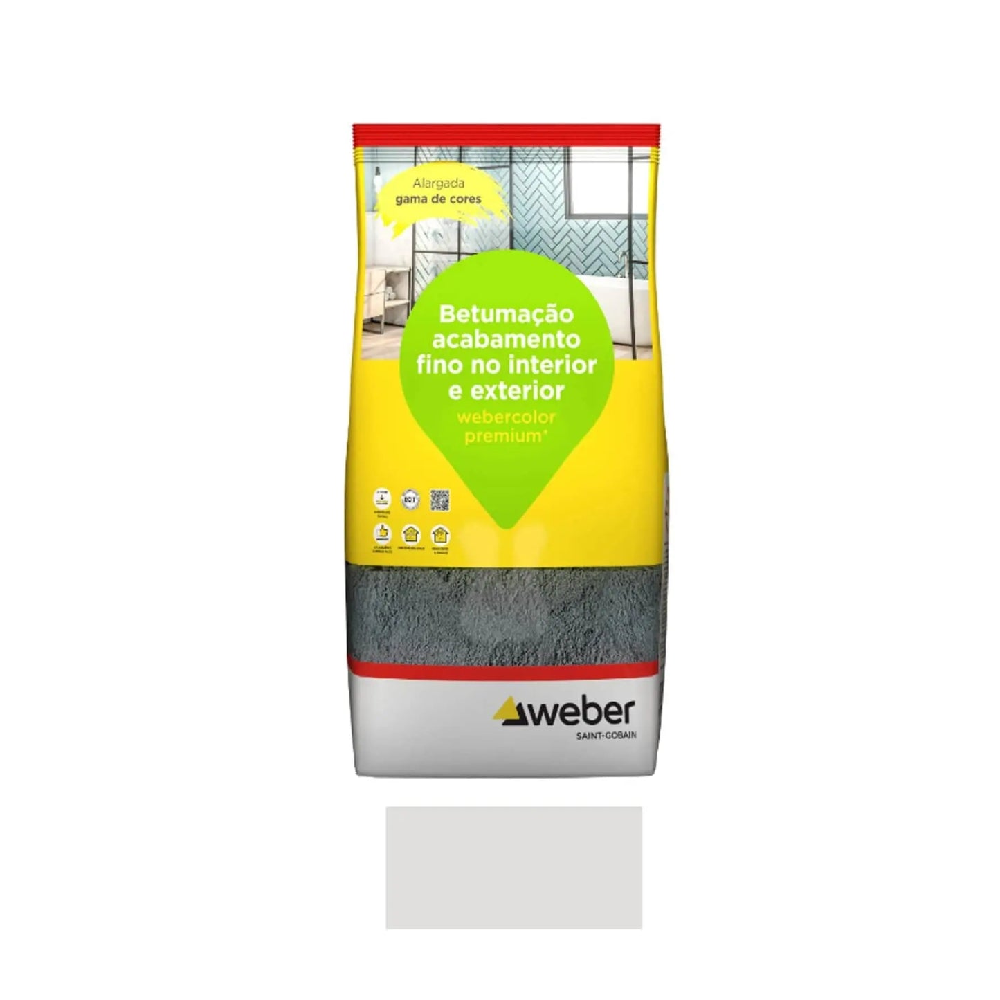 Betume para juntas WEBERCOLOR PREMIUM + classic cinza perola 5kg | Weber WEBER