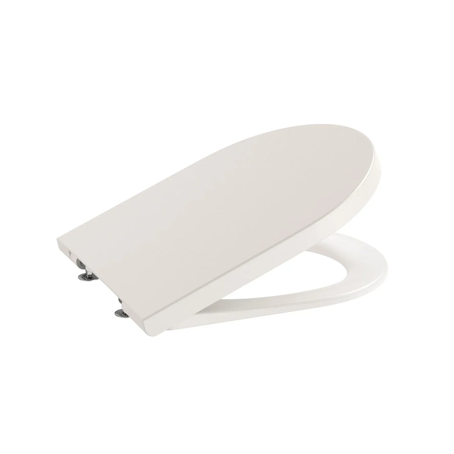 Tampo de Sanita Inspira Round bege de queda amortecida da Roca