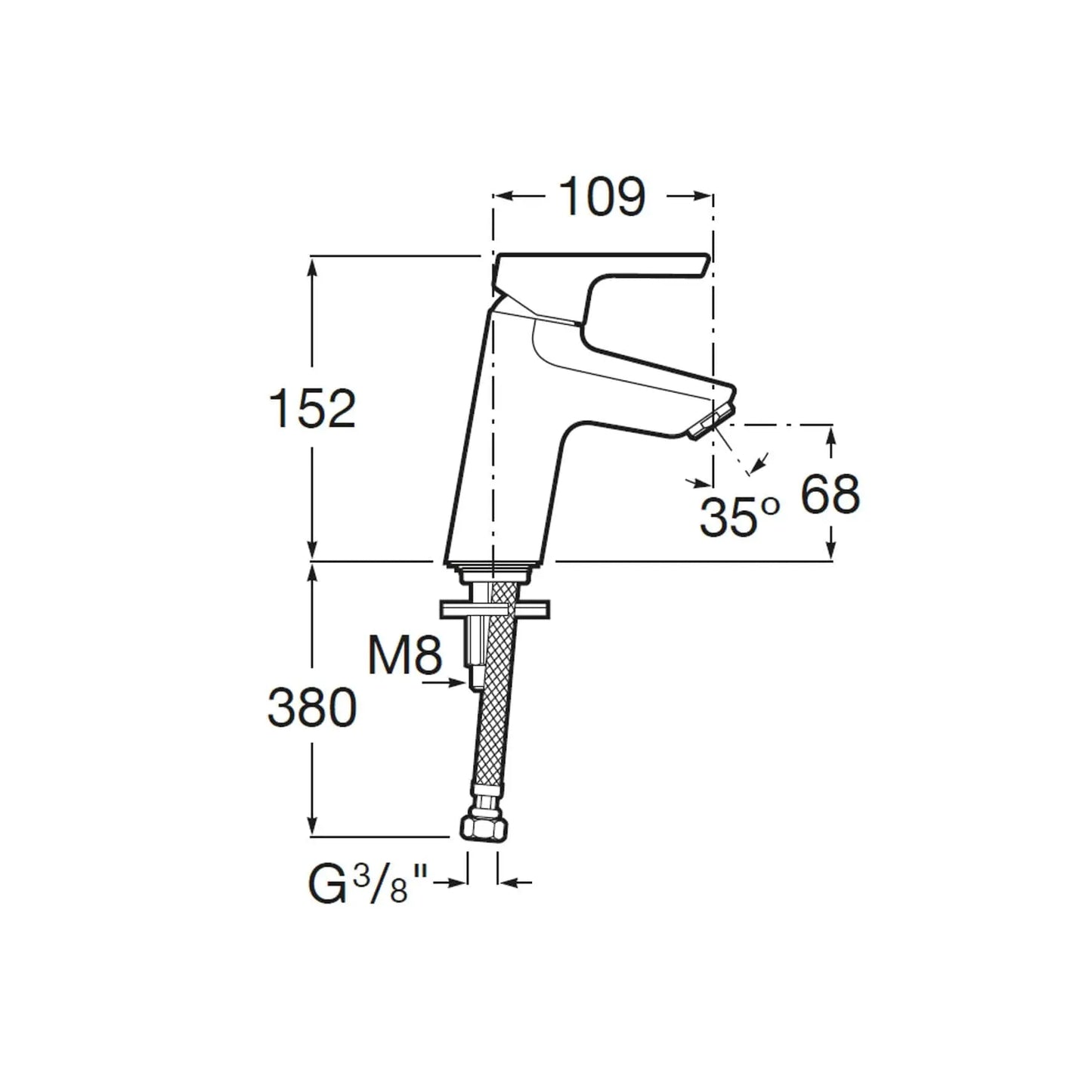 Torneira Malva Lavatório Cromada