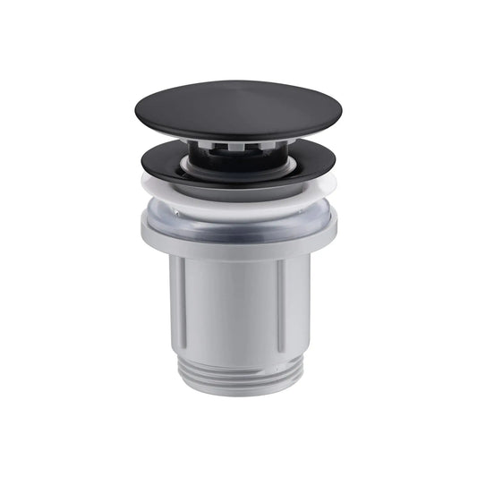 Válvula click-clack de lavatório/bidé preto mate