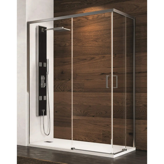 Cabine de duche KAN transparente cromada | H-Duo H-DUO