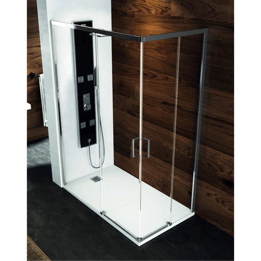 Cabine de duche KAN transparente cromada | H-Duo H-DUO