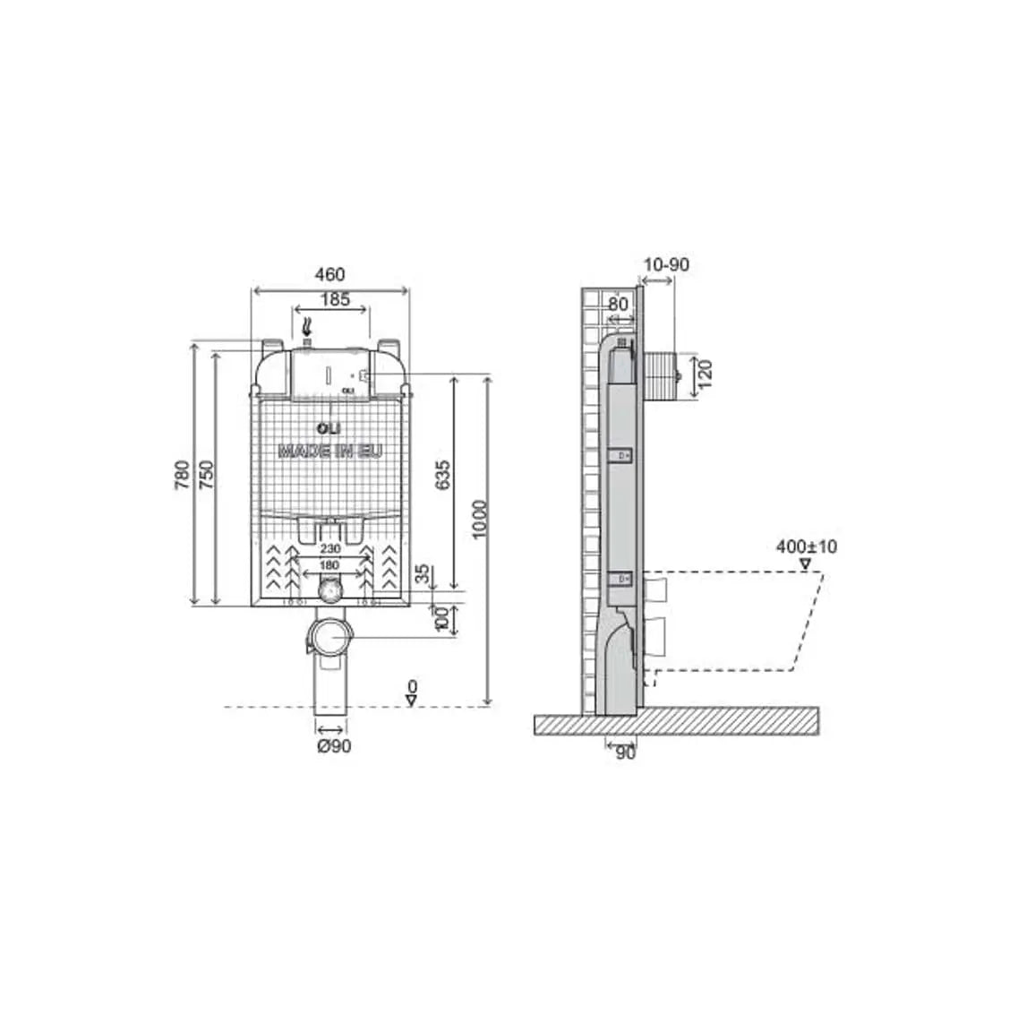Tanque Interior OLI74 PLUS Simflex Mecânico - Rf.885063