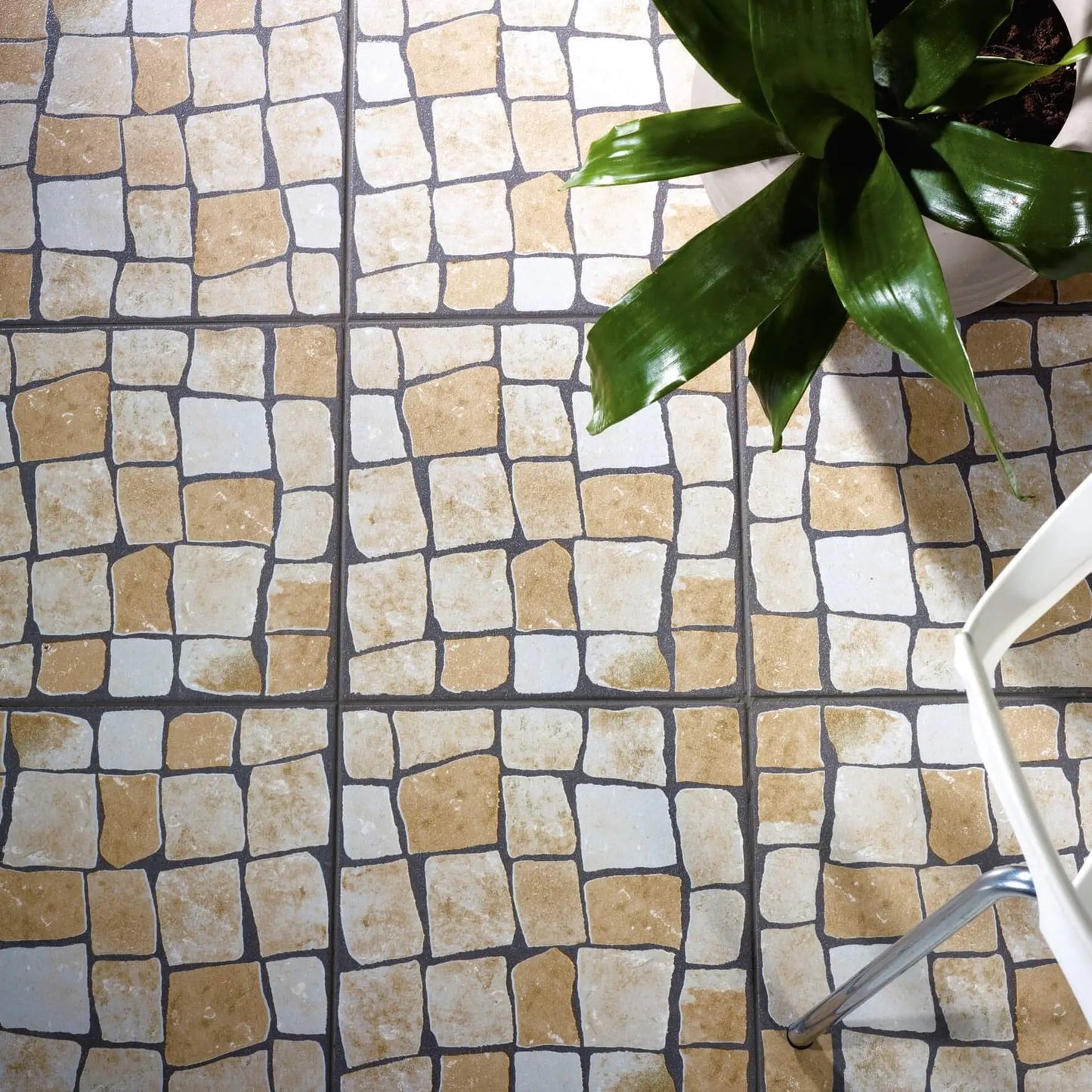 Pavimento CALÇADA Bege 33x33cm Natural S719 da Aleluia