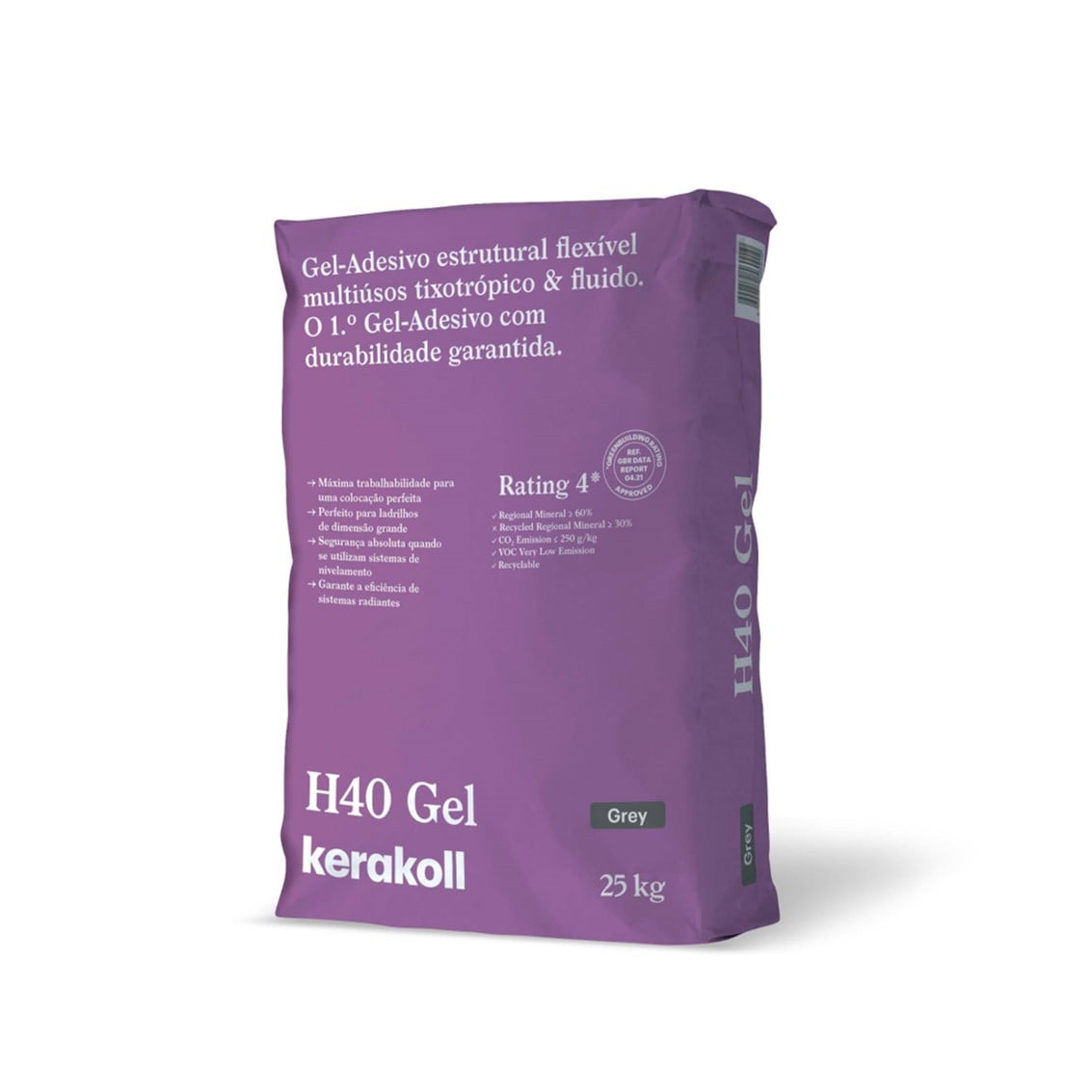 Saco de Cimento Cola H40 Gel Cinza 25 Kg | KERAKOLL