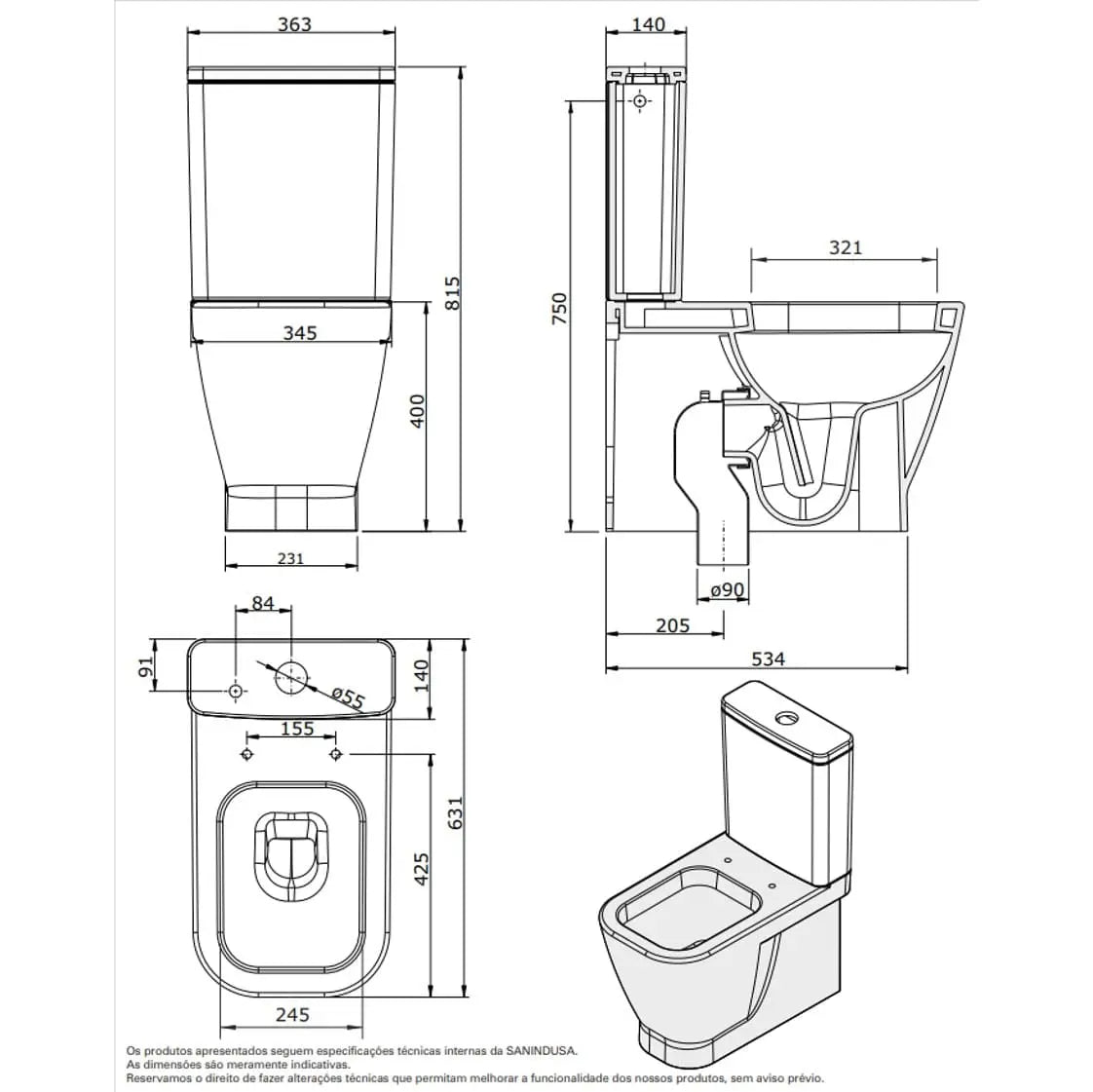 Sanita LOOK Compacta SANIDUSA - 134021