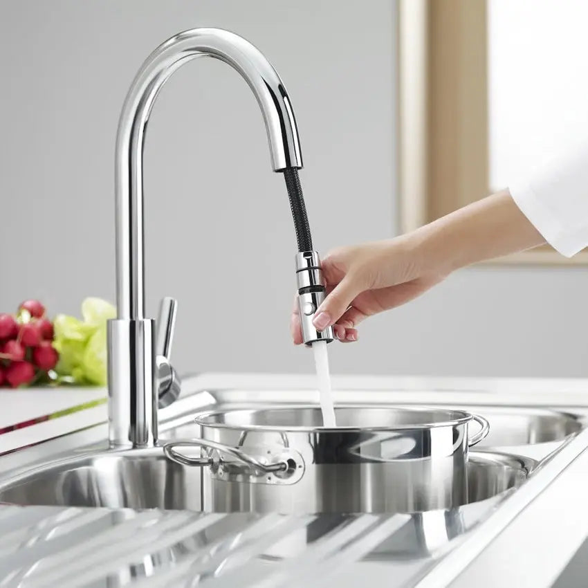 Torneira de cozinha TARGA com chuveiro cromada | A5A8160C00 | Roca ROCA