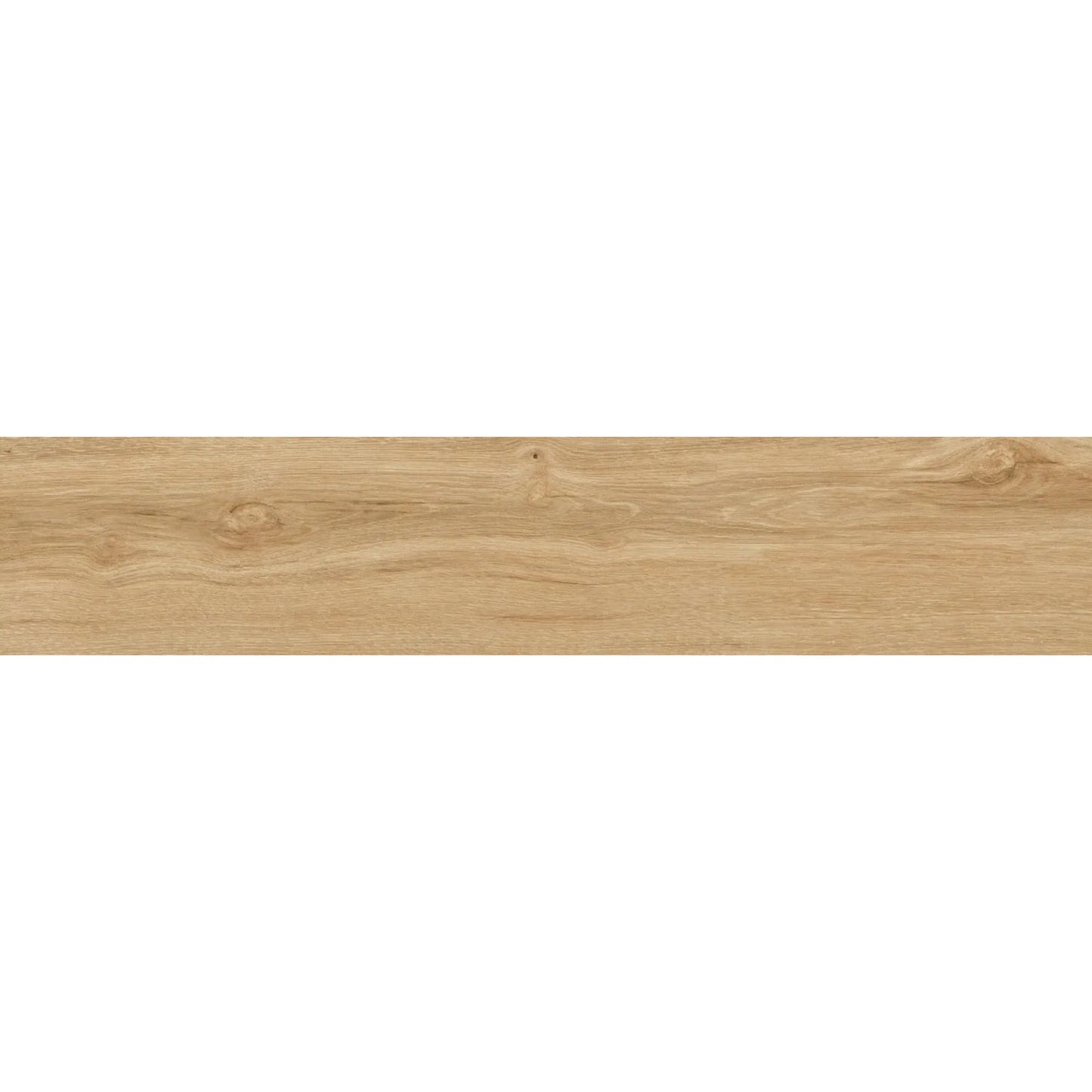 Detalhe da superfície do pavimento cerâmico NATIVE Dark Beige da Love Tiles, que imita a textura e os veios da madeira.