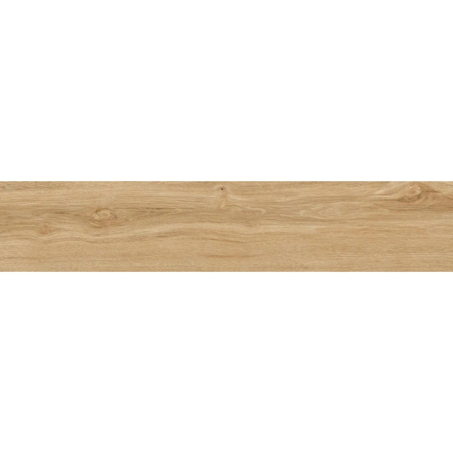 Detalhe da superfície do pavimento cerâmico NATIVE Dark Beige da Love Tiles, que imita a textura e os veios da madeira.