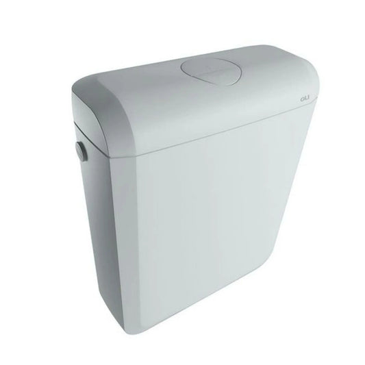 Autoclismo OLI Onix Plus branco com descarga dupla e sistema de fixação versátil