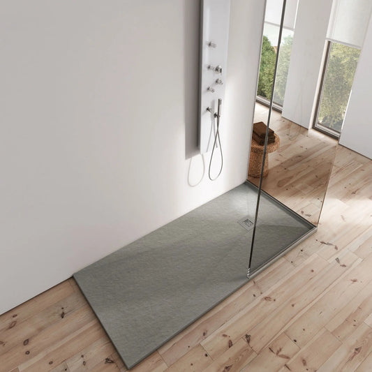 Base de Duche ASD Planstone Pedra Cinza 100x70cm ASD