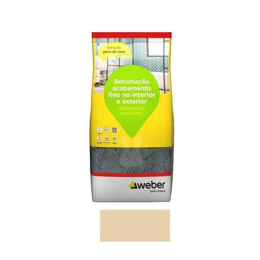 Betume para juntas WEBERCOLOR PREMIUM + classic bege 5kg | Weber WEBER