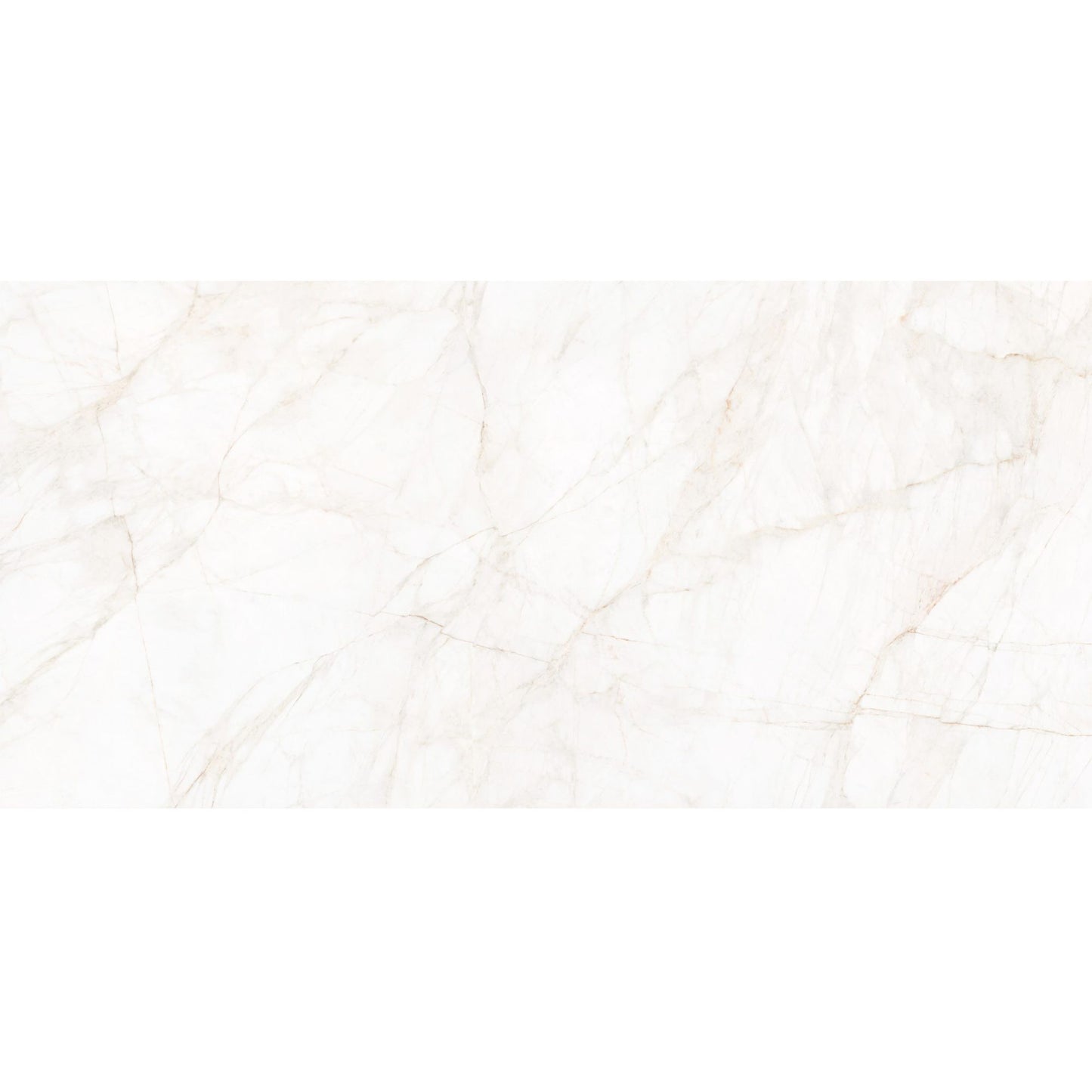 Textura detalhada do cerâmico Marble Dolomita Blanco Polido, mostrando os veios subtis em tons de bege e dourado.