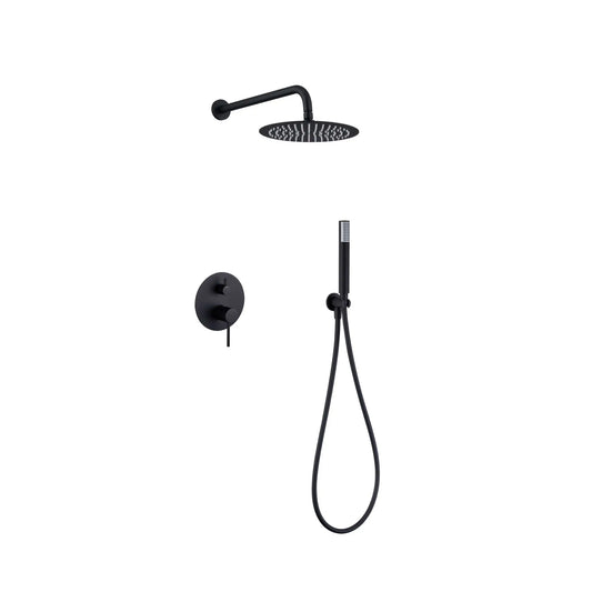 Descubra o design sofisticado e funcional do Conjunto de Duche MONZA de encastrar em preto mate, da conceituada marca Imex. Este conjunto combina elegância e qualidade, sendo perfeito para quem procura um acabamento moderno e minimalista para a casa de banho.