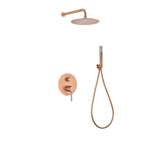 Conjunto de duche MONZA de encastrar ouro rosa mate | GPM039/ORC | Imex IMEX