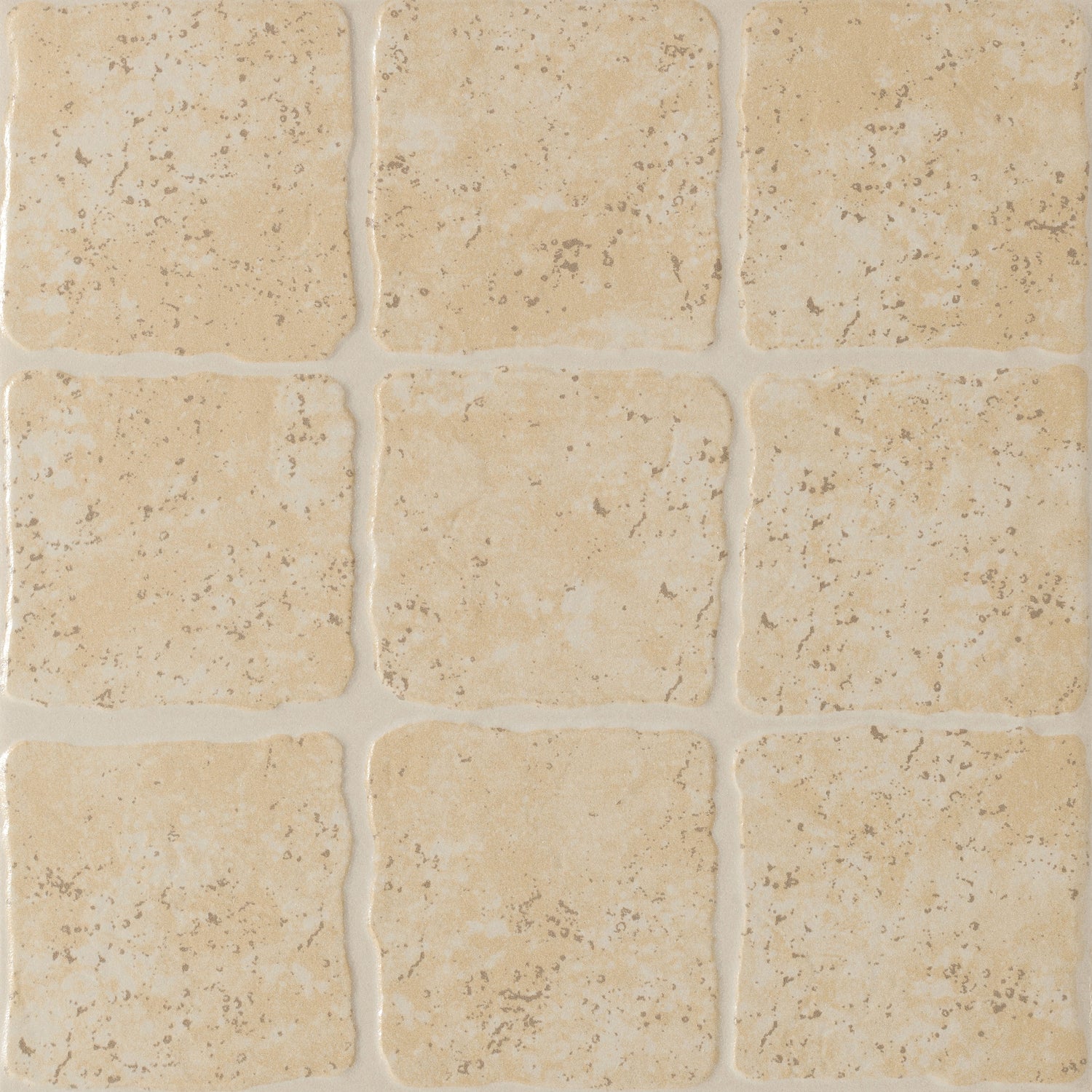 Textura do azulejo cerâmico Portuense White 33x33cm com efeito de pedra e acabamento mate.