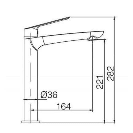 Torneira de Lavatório Alta Imex Luxor Branco Mate IMEX