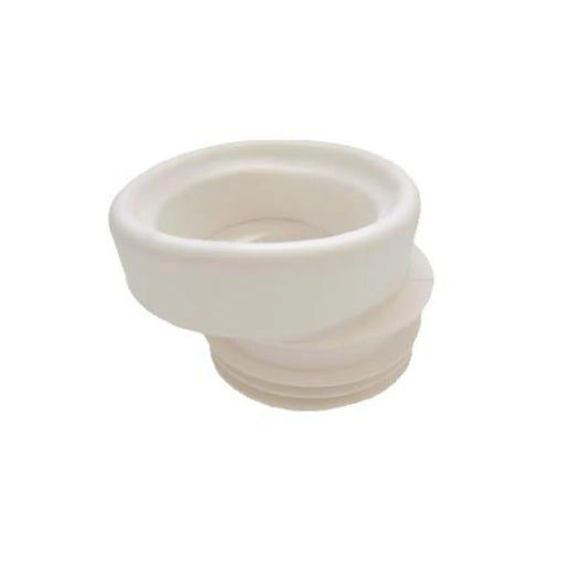 Fita excêntrica Ctesi branca em PVC para ligação sanitária com desvio, 40mm