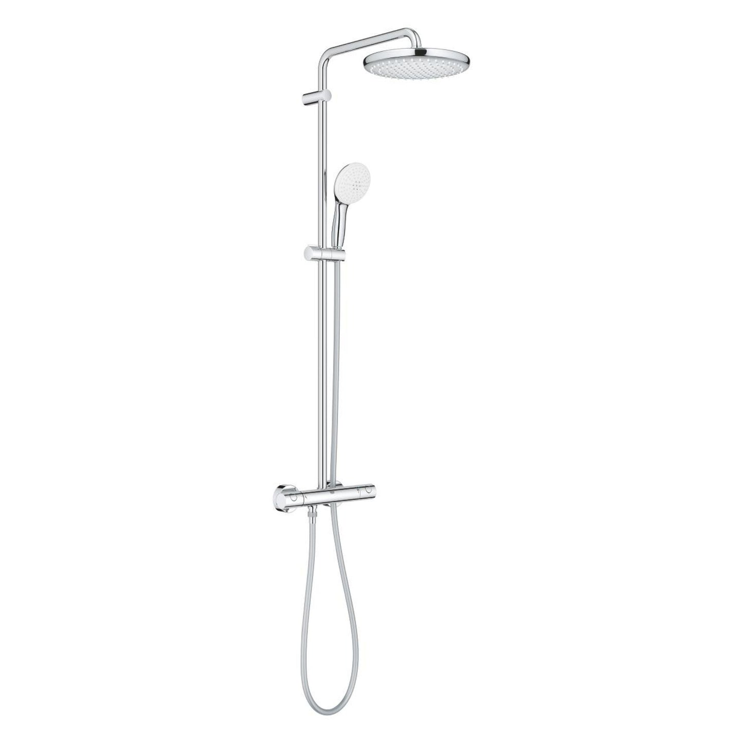 Coluna de duche Grohe Tempesta System 250 cromada vista lateral.