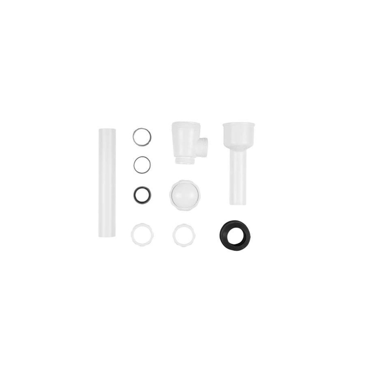 Kit de sifão e fixação (componentes plásticos e anéis de vedação) para Urinol Sanindusa RIA.