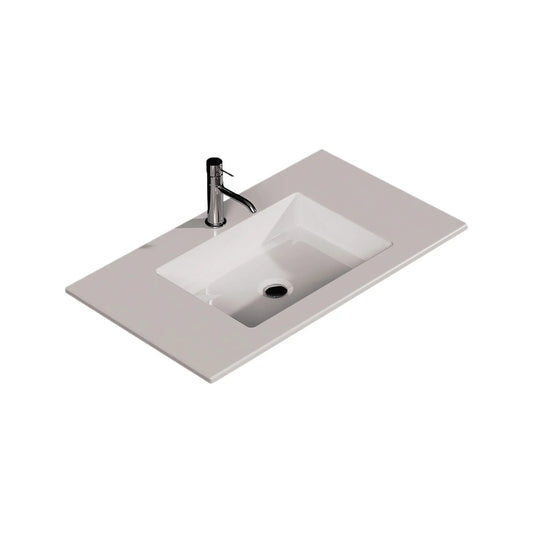 Lavatório de Encastrar Banhoazis Lupi 81 Branco BANHOAZIS