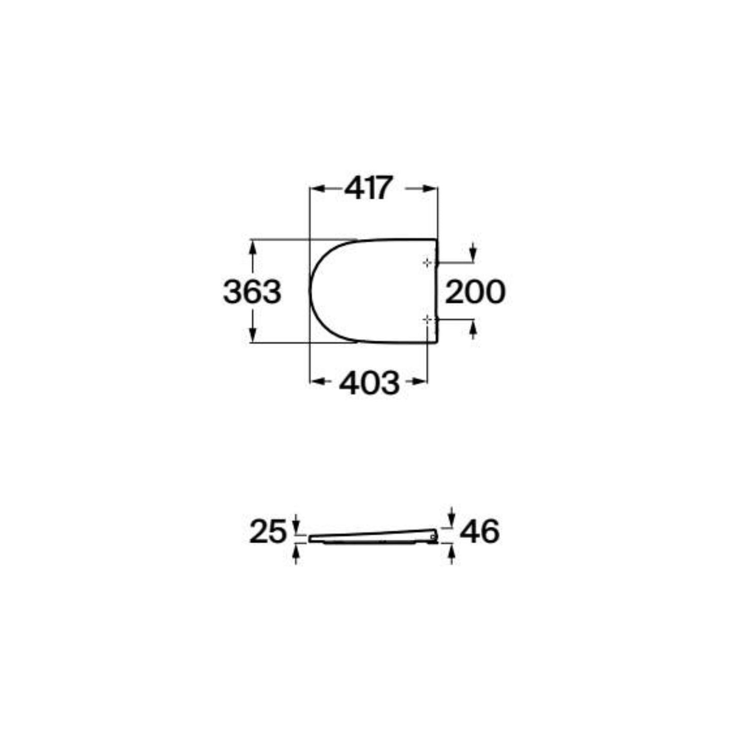 Tampo de Sanita Roca Ona Queda Amortecida Branco