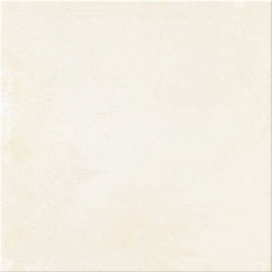 Amostra de pavimento cerâmico 60x60 Newstreet Pearl NW09 Eco em tom bege claro perolado