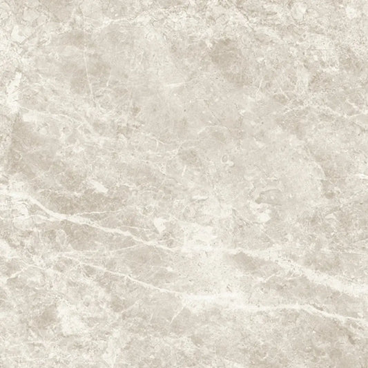 alt text= 'Detalhe de perto do pavimento cerâmico Stone Cream, mostrando a textura e os veios que imitam mármore'