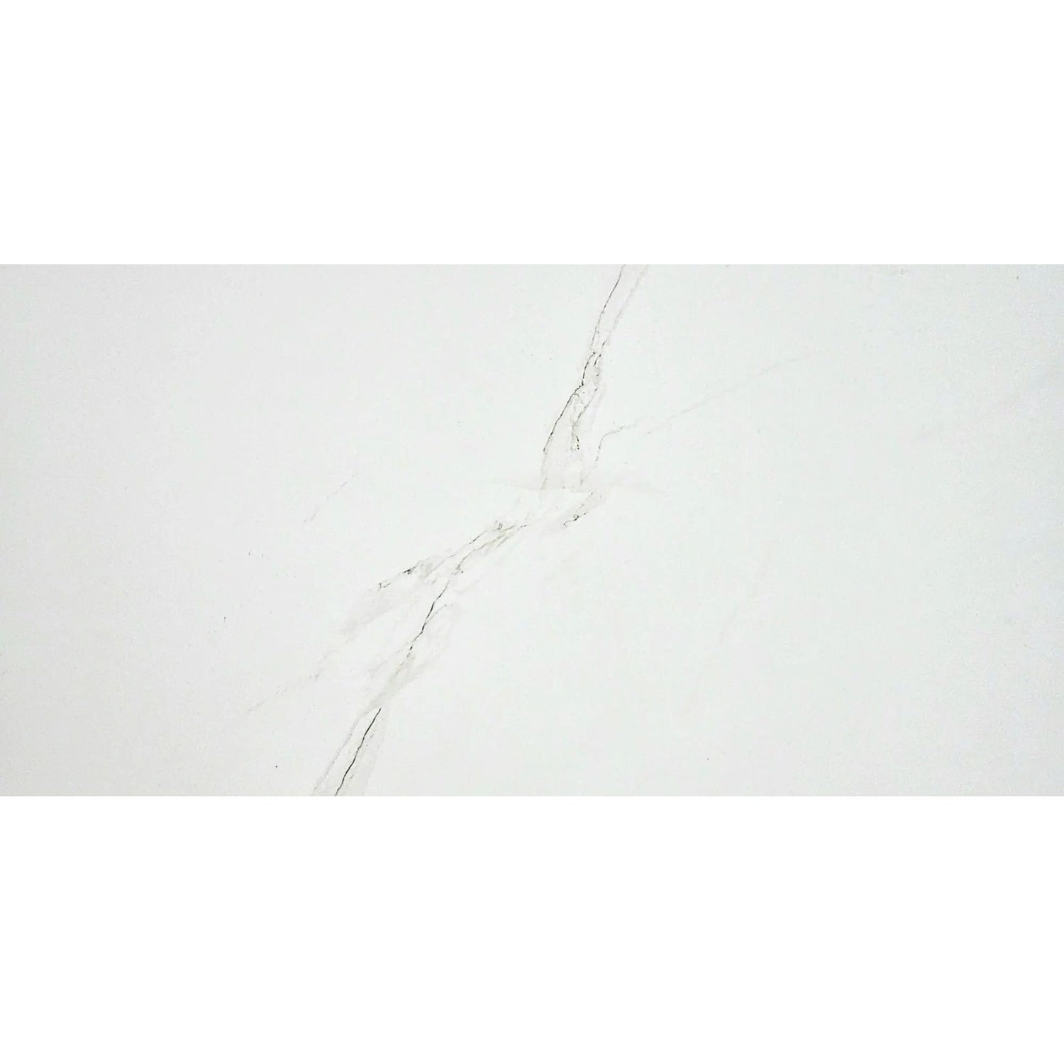 Pavimento cerâmico 60x120 cm Staturio Café polido efeito mármore branco com veios