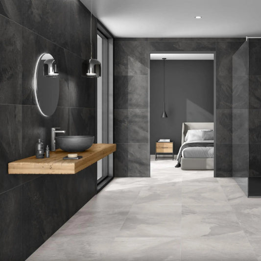 Pavimento Cerâmico Pamesa 60x120cm Rhin Grafito 1a PAMESA