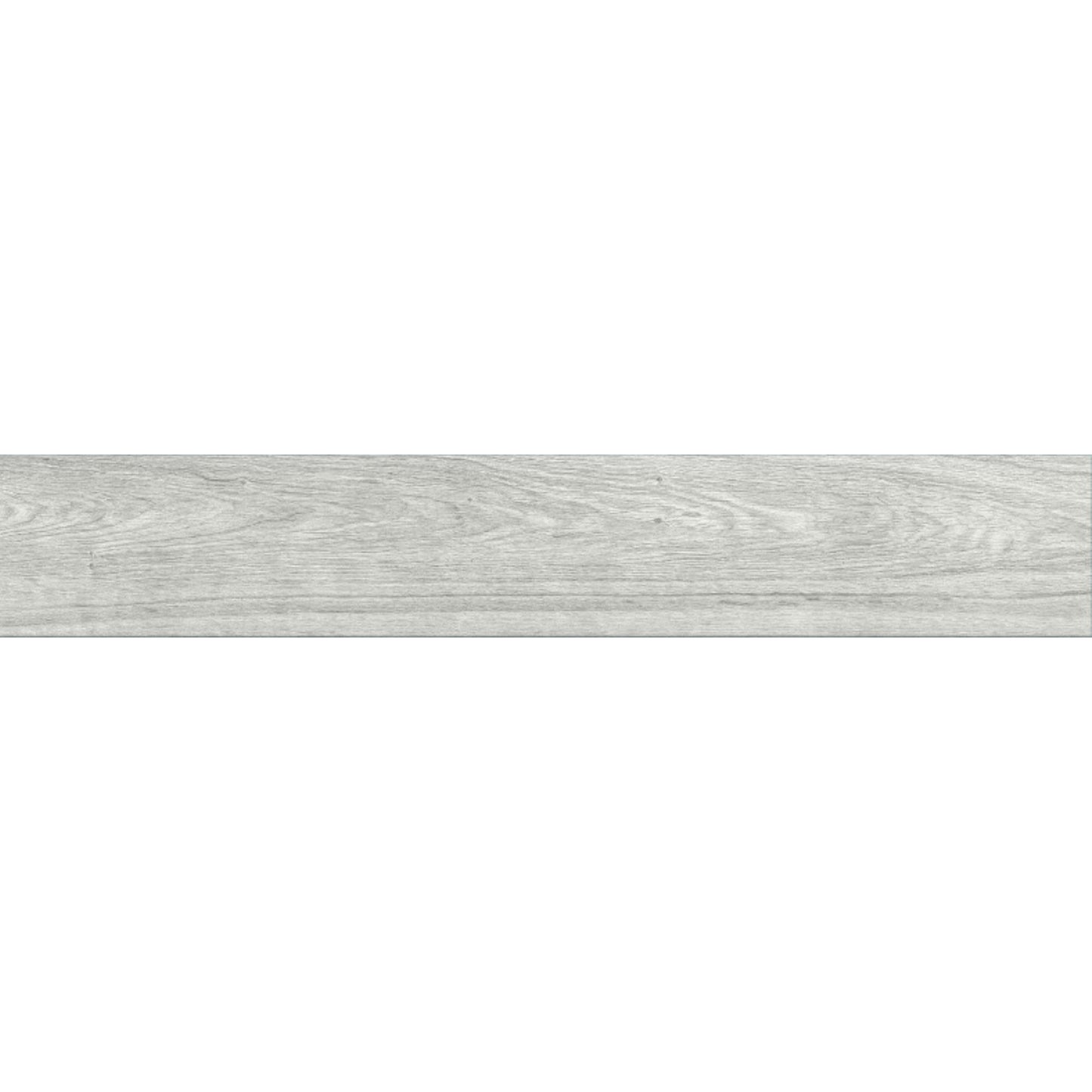 Régua de pavimento cerâmico retificado Cinca Timber Pimenta Preta de 20x120cm com efeito madeira cinza.   