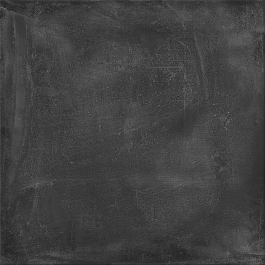 Peça individual do pavimento cerâmico Dominó 60x60cm Newstreet Night em tom escuro