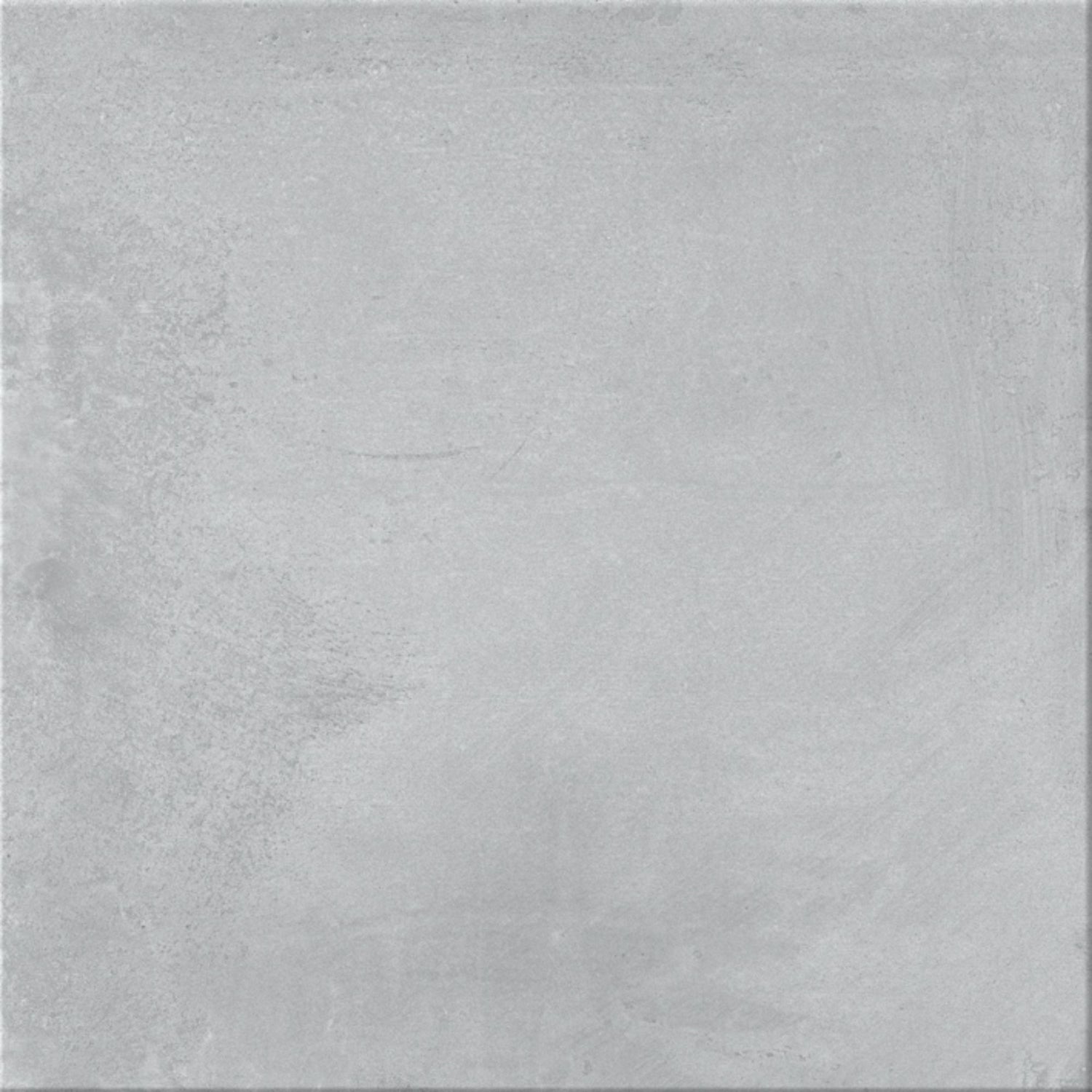 Pavimento cerâmico Dominó Newstreet Fog Eco 60x60cm visto em pormenor, mostrando a textura de efeito cimento cinza claro.