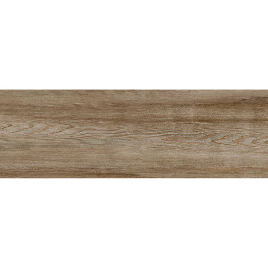 Régua de pavimento cerâmico Fusta Roble 19x57cm com efeito madeira carvalho.