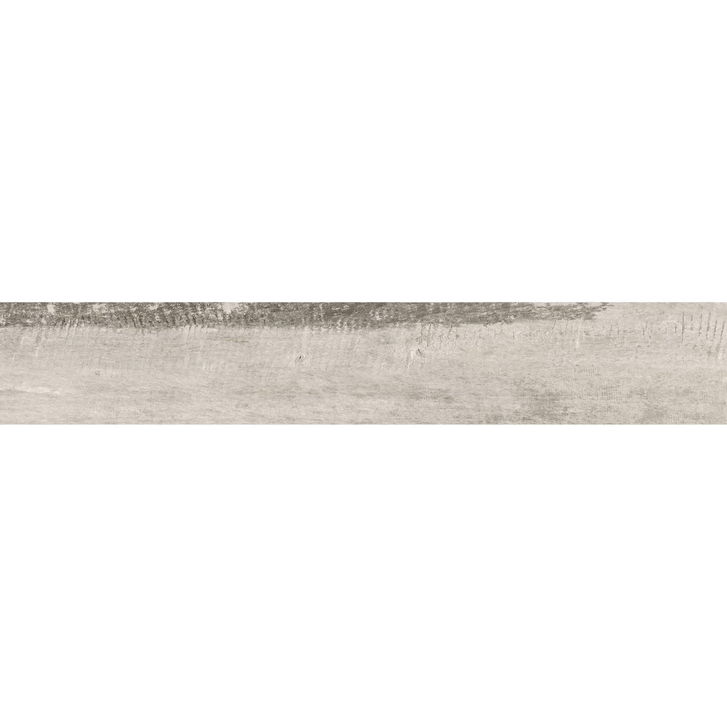 Régua de pavimento cerâmico Gresart Vermont Ash 25x150cm rectificado efeito madeira cinza.