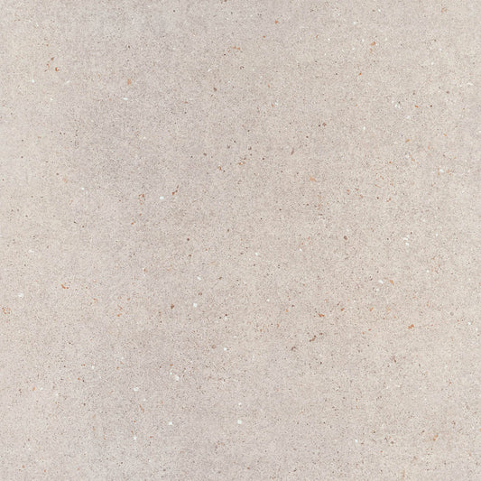 Peça individual de pavimento cerâmico Pamesa 60x60cm Core Mix Taupe com detalhes minerais