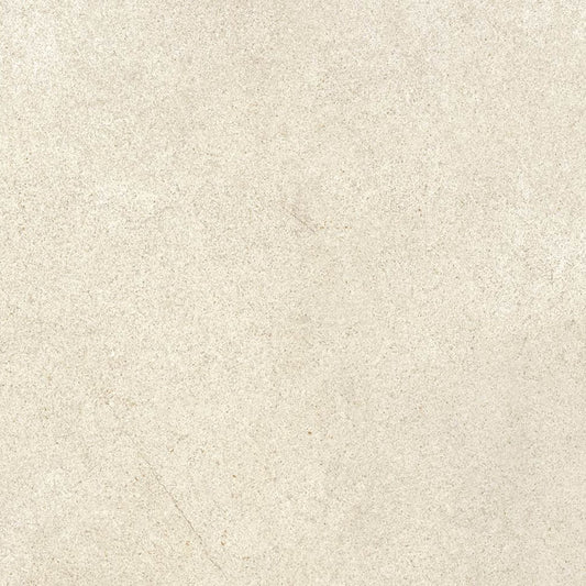 Detalhe da textura antiderrapante do pavimento cerâmico Sense Beige 60x60cm.