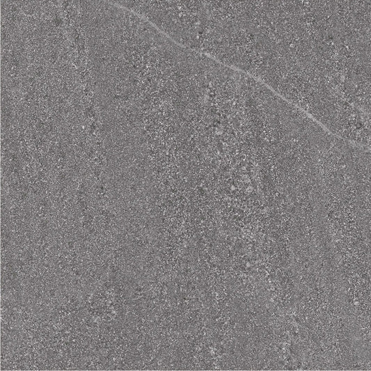 alt='Detalhe da textura do pavimento exterior de 20mm Pamesa Burlingstone Gris, com aspeto de pedra cinza natural.'