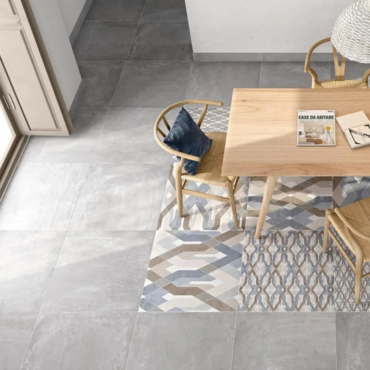 Ambiente com pavimento Salem Ceniza 60x60 da Pamesa